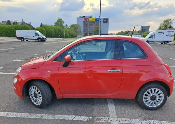 Fiat 500 cena 38800 przebieg: 61300, rok produkcji 2016 z Warszawa małe 67